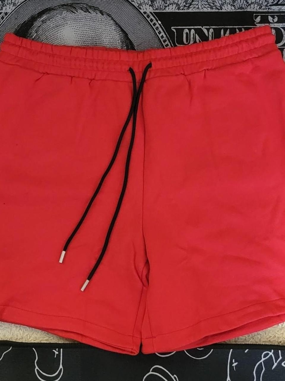 Men's Athletic Drawstring Shorts - Red